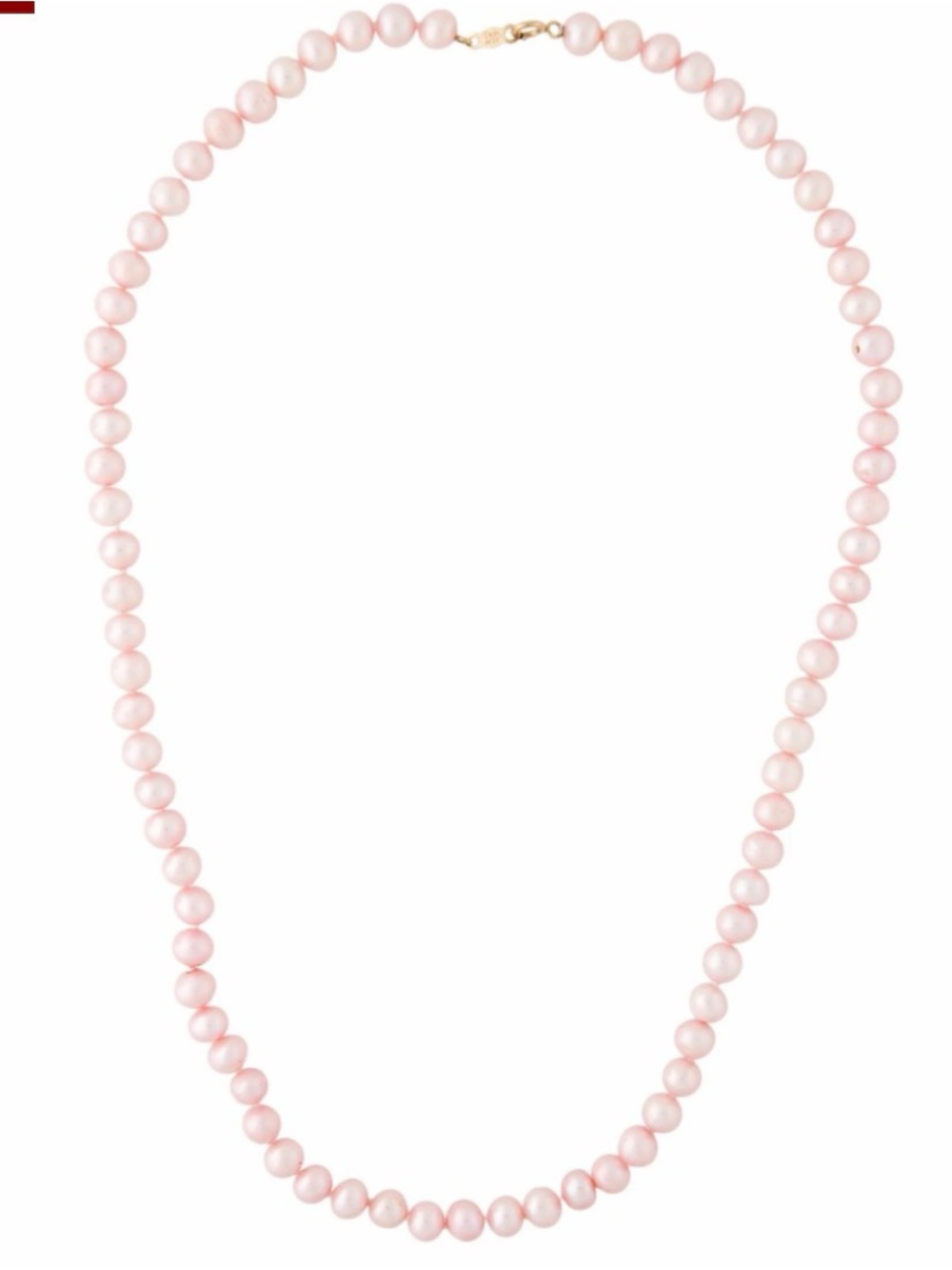 Pink Dyed Pearl Necklace - Elegant Beaded Strand